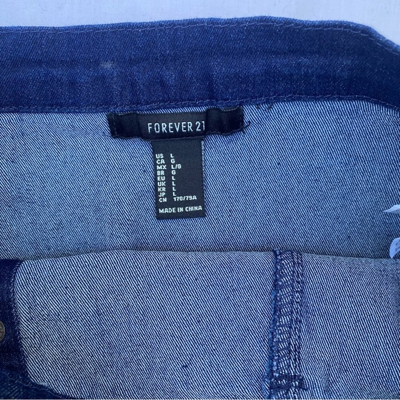 NWT Forever21 Button Front Denim Mini Skirt - Picture 6 of 6